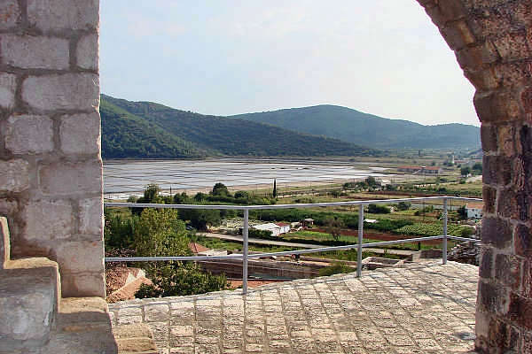 view from the town walls